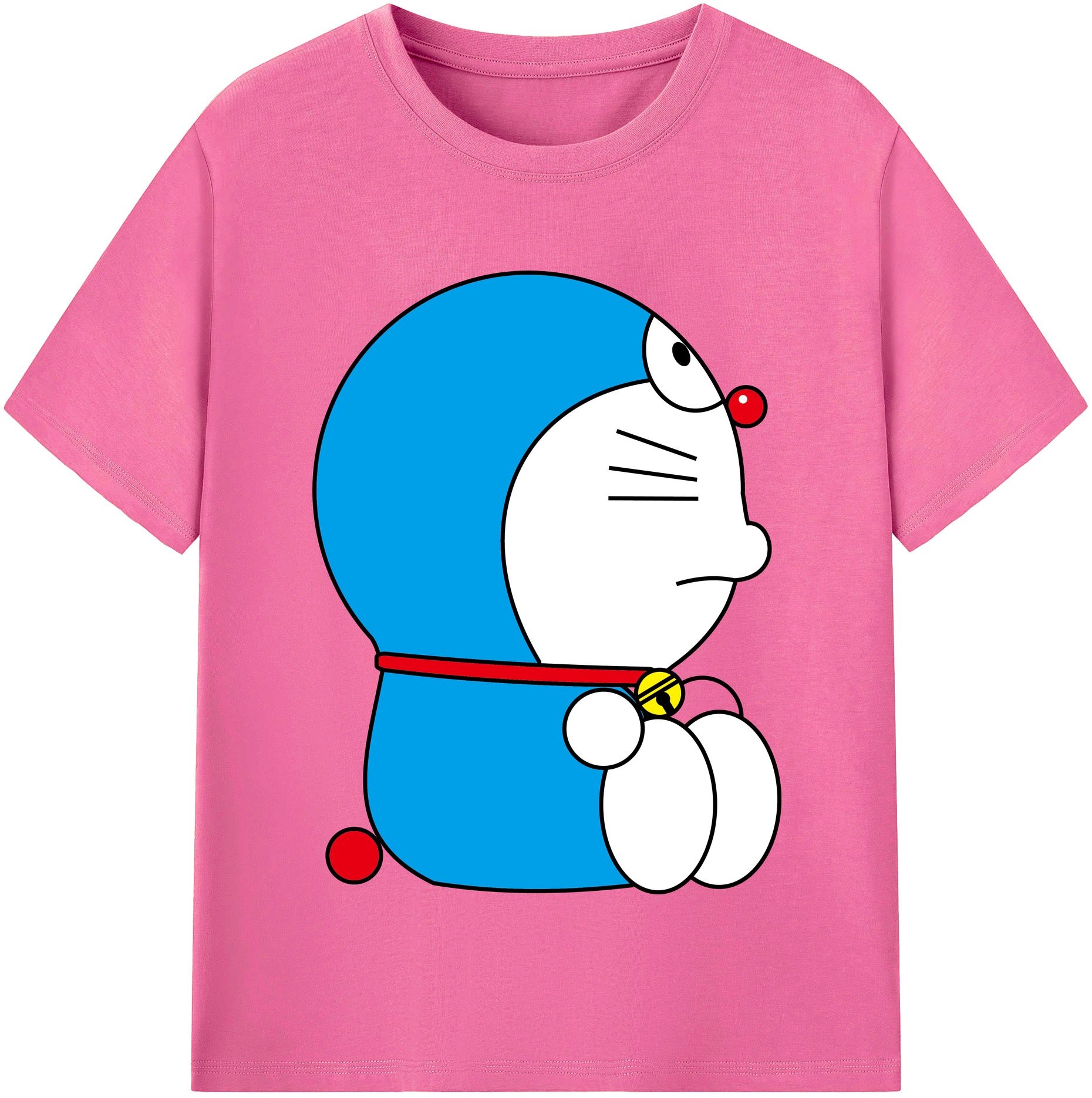 （画像用） ドラえもん Doraemon レディースカジュアルプリントTシャツ（綿100％）
